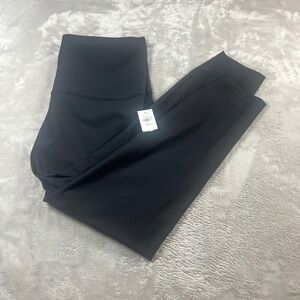 Old Navy Women's L Petite Leggings Black Powersoft Extra High-Rise Go-Dry